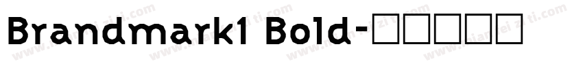 Brandmark1 Bold字体转换